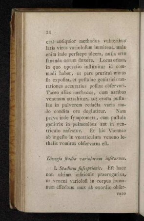 Diversa stadia variolarum insitarum.