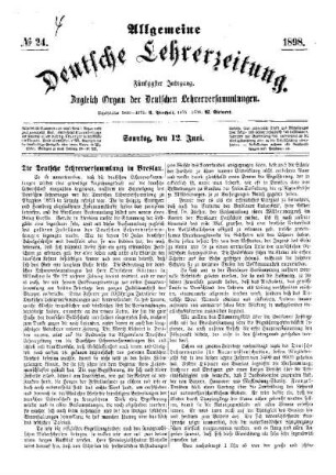 Die Deutsche Lehrerversammlung in Breslau