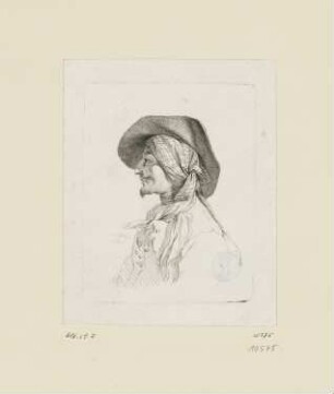 Mann mit Hut, aus: "Varietés de gravures"