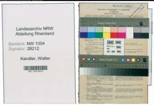 Entnazifizierung Walter Kandler , geb. 09.07.1900 (Bergingenieur)