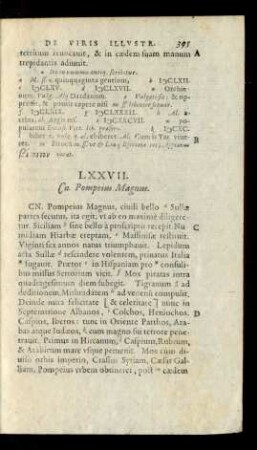 LXXVII. Cn. Pompeius Magnus.
