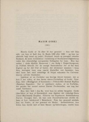 Maxim Gorki (1901)