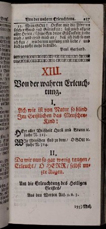 XIII. Von der wahren Erleuchtung