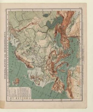 Europa, Fluss- und Gebirgskarte