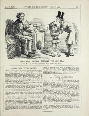 Lord John Russell settling the Jew bill