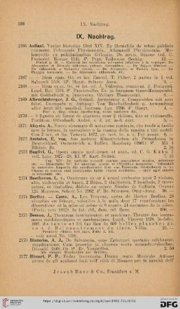 IX. Nachtrag (Nr. 2166-2255)