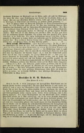 Professor Dr. C. A. Auberlen