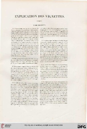 Explication des vignettes