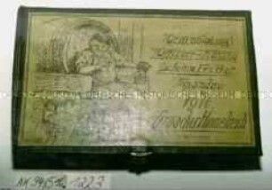 Pappschachtel mit Metallverschluss für? "Originalabzug Offizier-Kasino Scheinw. Ers. Bat. Spandau 1916 Graacher Himmelreich"