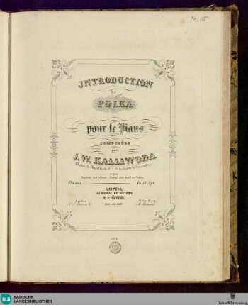 Introduction et polka pour le piano : Op. 163