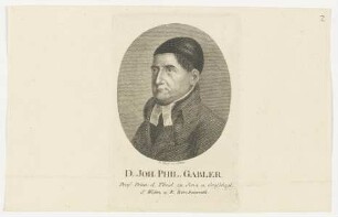 Bildnis des Joh. Phil. Gabler