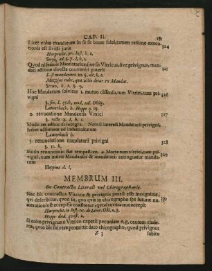 Membrum III.