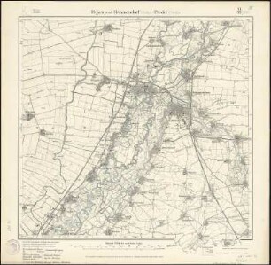 Meßtischblatt 41/57.(2812) : Pegau und Hemmendorf (Sächs.) - Predel (Preuß.), 1911 : Pegau und Hemmendorf (Sächs.) - Predel (Preuß.). - Aufgen. 1906, hrsg. 1908, einz. Nachtr. 1911. - 1:25000. - Leipzig, 1911. - 1 Kt.