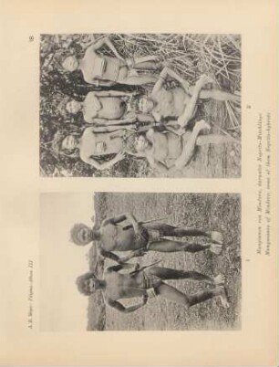 18. Mangianen von Mindoro, darunter Negrito-Mischlinge = Manguianes of Mindoro, some of them Negrito-hybrids