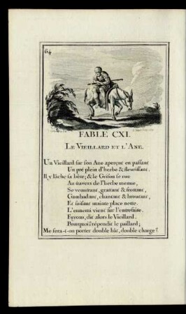 Fable CXI. Le Vieillard Et L'Ane.
