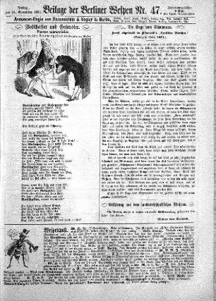 Beilage der Berliner Wespen Nr. 47