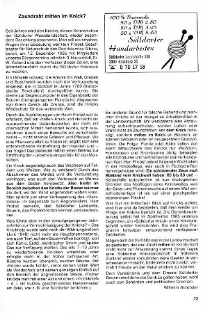 Zaundraht mitten im Knick?
