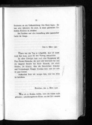 Den 6. März 1901