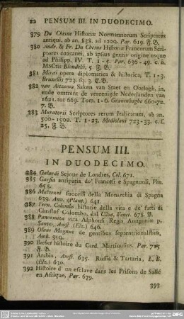Pensum III.