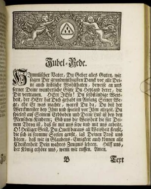 Jubel-Rede.