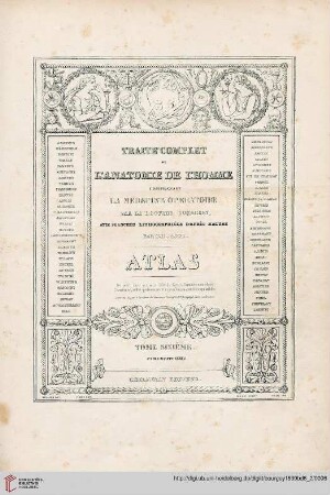 Band 6, Atlas: Traité complet de l'anatomie de l'homme: comprenant la médicine opératoire
