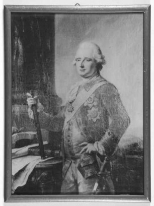 Herzog Wilhelm von Württemberg, Kriegsminister von 1806-1816 in Uniform, Schärpe und Orden eines Feldmarschalls, Bild in Halbprofil