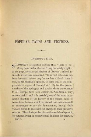 Popular Tales and Fictions their Migrations and Transformations : By W. A. Clouston, 1