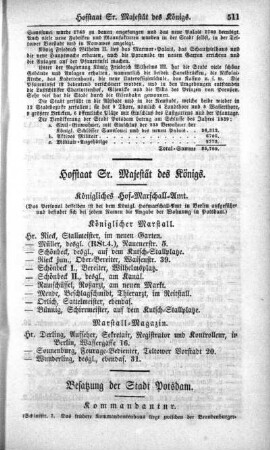 Hofstaat Sr. Majestät des Königs