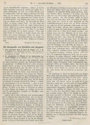 131-132 Zur Geographie von Palästina und Aegypten