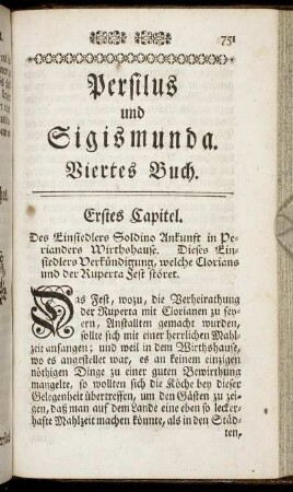 Erstes Capitel. - Drittes Capitel.