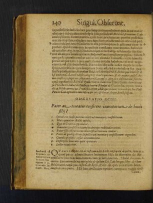 Observatio XCIII. Pater an teneatur conficere inuentarium de bonis filij?