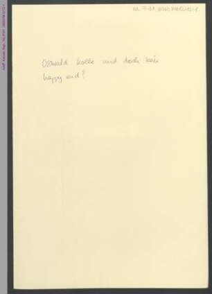 Oswald Kolle und doch kein happy end. Liebe und Ehe in unserer Zeit