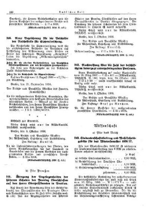 Nachweisung über die Zahl der beschäftigten bevorzugt unterzubringenden Personen : [Allgemeine Verwaltungssachen] ; [Für Preußen] ; [Amtliche Erlasse] ; [Amtlicher Teil]