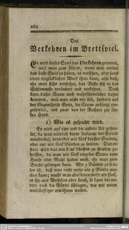 Das Verkehren im Brettspiel