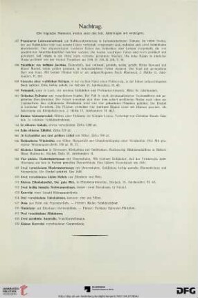 Nachtrag (Nr. 857-879)