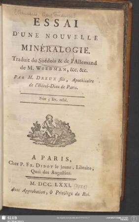 Essai D'Une Nouvelle Minéralogie