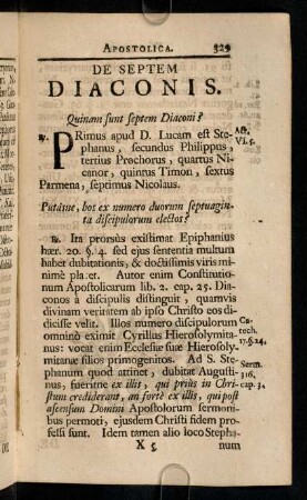 329-333, De Septem Diaconis.