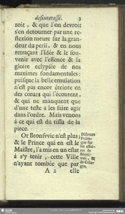 Discours Politique sur les affaires de Bronsvvic, de Cologne