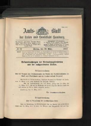 No. 77, 23. März 1917