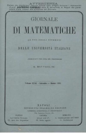 Volume XXXI. - Settembre e Ottobre 1893.
