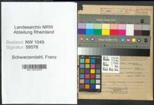 Entnazifizierung Franz Schwarzendahl , geb. 13.09.1900 (Haendler)