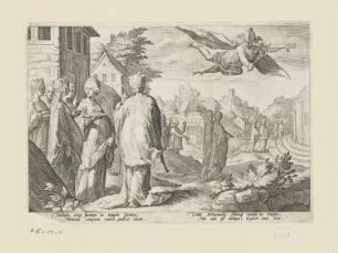 Merkur verliebt sich in Herse, Blatt 17 der Folge "Ovids Metamorphosen Buch II"