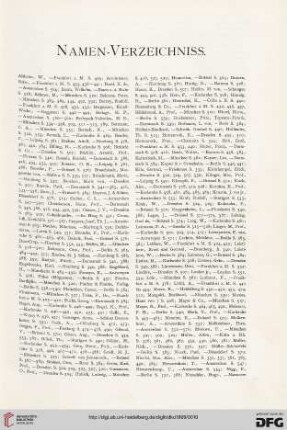 Namensverzeichnis