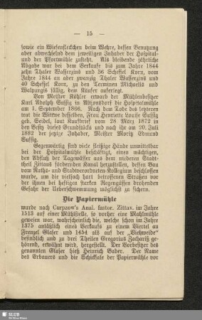Die Papiermühle