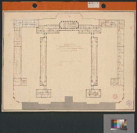 Militärakademie am Neuen Schloss (Grundriss, 1. Obergeschoss)