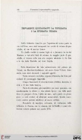 14: Trovamenti risguardanti la topografia e la epigrafia urbana, [9]