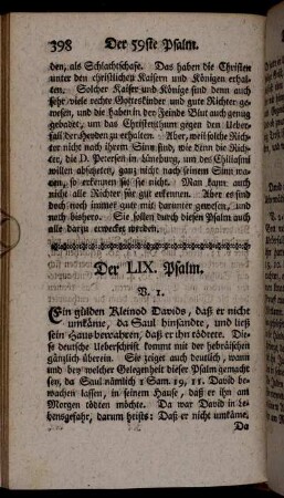Der LIX. Psalm.
