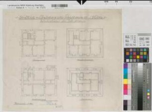 Velen (Velen) Wohnhaus des Direktors der Landsberg-Velenschen Rentkammer Grundriß (1924) 1 : 100 41 x 48 Bleistiftzeichnung Landsberg-Velen
