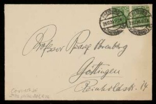 Brief von Eugen Rosenstock-Huessy an Rudolf Ehrenberg