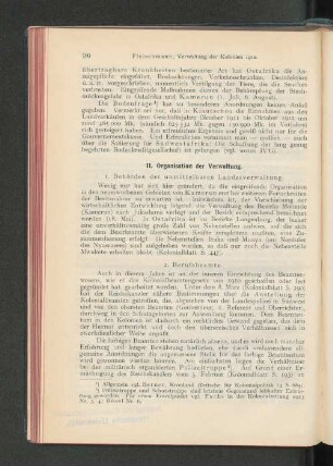 1. Behörden der unmittelbaren Landesverwaltung.